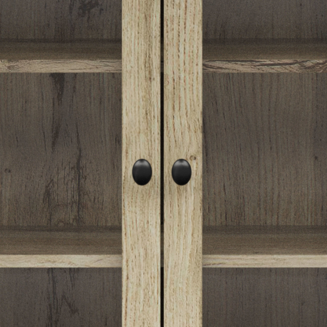 Teamson Home Donovan Removable Two-Door Wall Cabinet, Light Oak