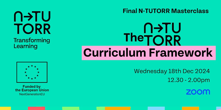 Image for Curriculum Framework Masterclass | Wed. 18th December (12.30pm) Online 