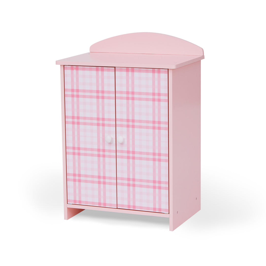 Sophia's Aurora Princess Armoire, Bathrobe and Bunny Slippers Set for 18" Dolls, Pink/White